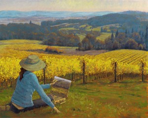 Artist Adventure- Painting the Vineyards 1