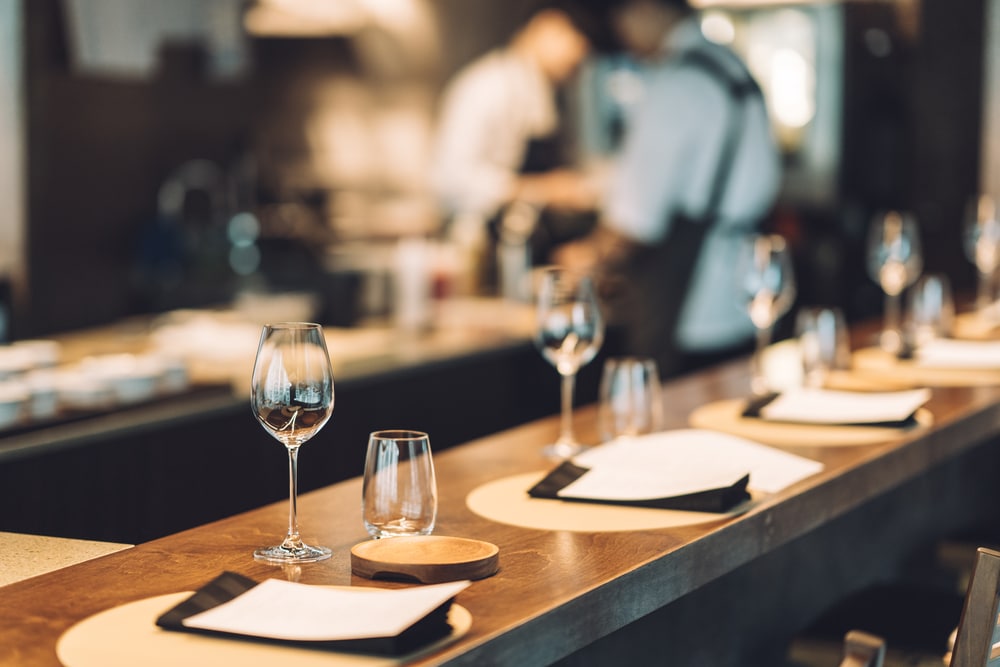 Restaurants in McMinnville, photo of a chef's counter for fine dining meals 